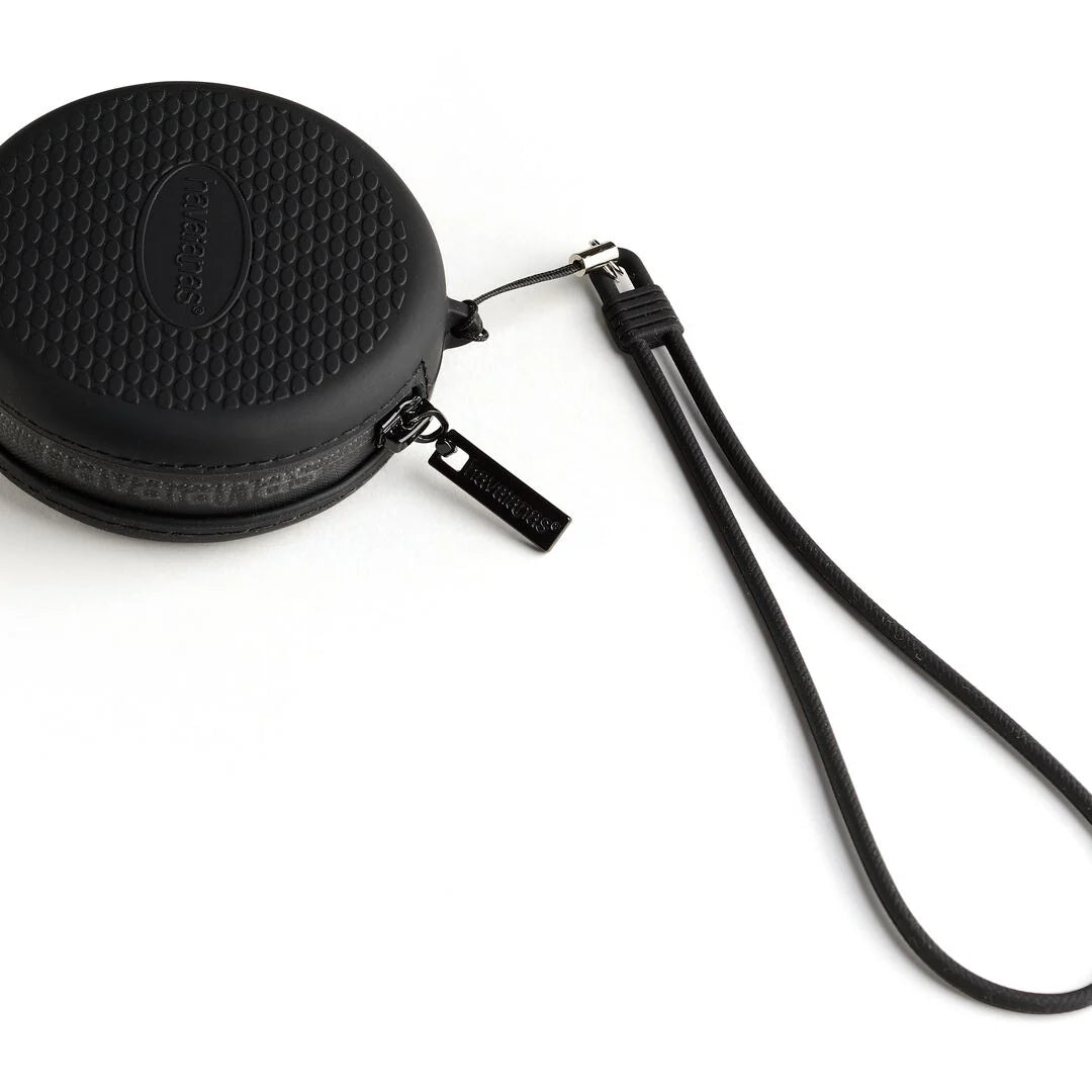 Porta Fone de Ouvido Havaianas Logo Preto