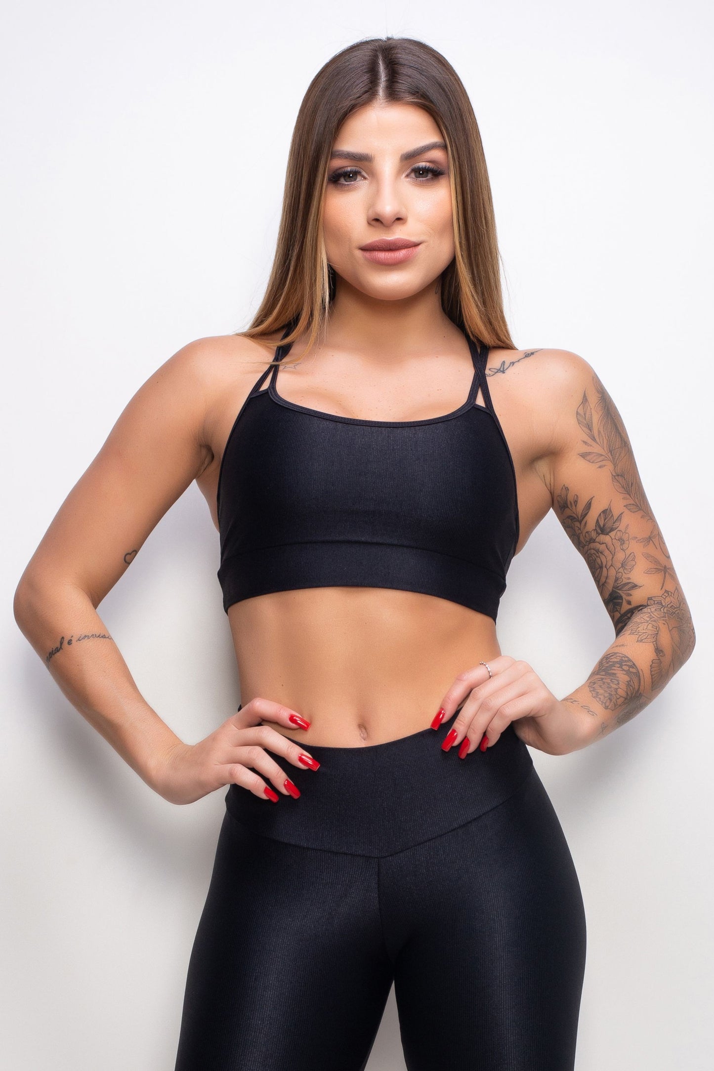 Top com Tiras Preto - Essence