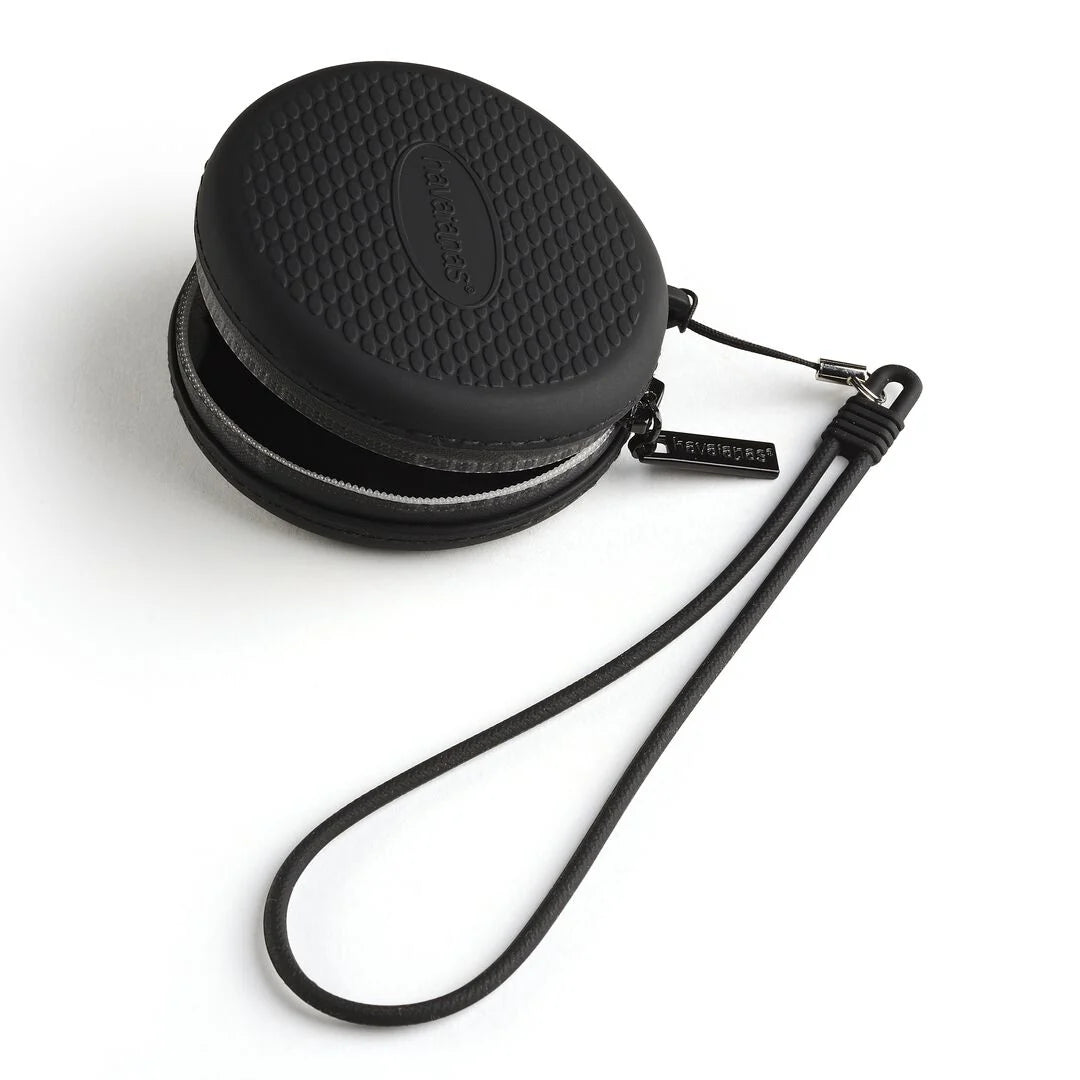 Porta Fone de Ouvido Havaianas Logo Preto